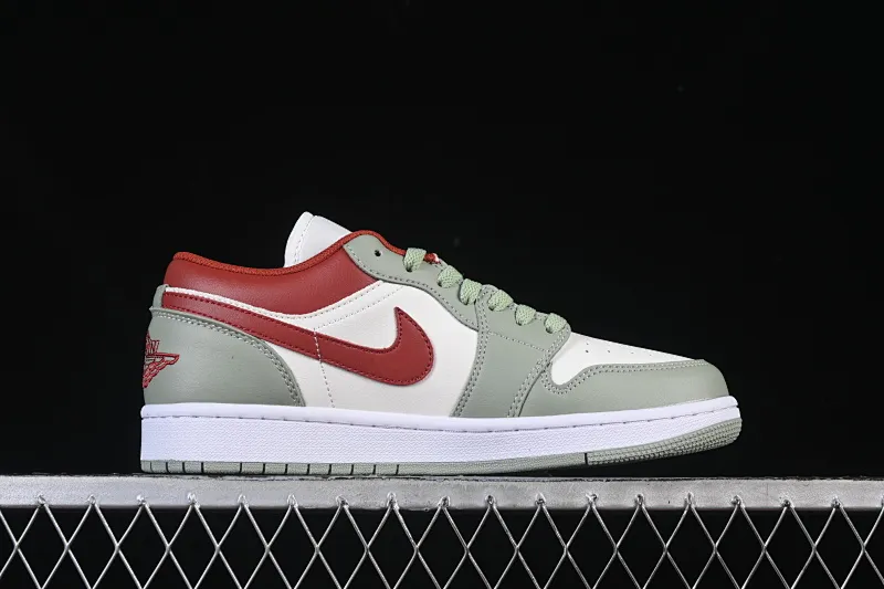 All categories Air Jordan Jordan series basketball shoes Air Jordan 1 Low Air Jordan 1 Low AJ1 Joe 1 white green red low-top cultural casual sneakers 553558-133